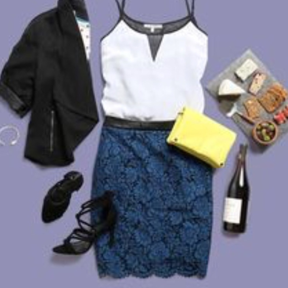 NWT Brixton ivy Cyndi lace pencil skirt, XXL